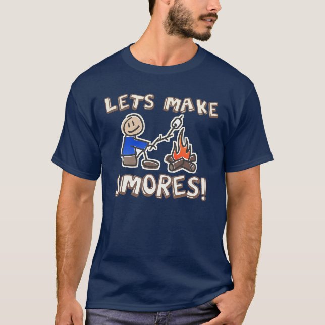 T-shirt Lets font le camping de S'mores (Devant)