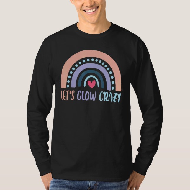 T-shirt Lets Fou Fou Arc-En-Ciel Fête Pour Les Filles Et B (Devant)