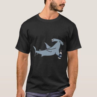 T-shirt lets get hammered hammerhead family