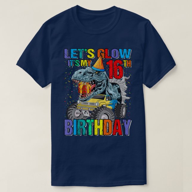 T-shirt Let's Glow Party (Design devant)