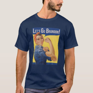 T-shirt Let's Go Brandon Blue