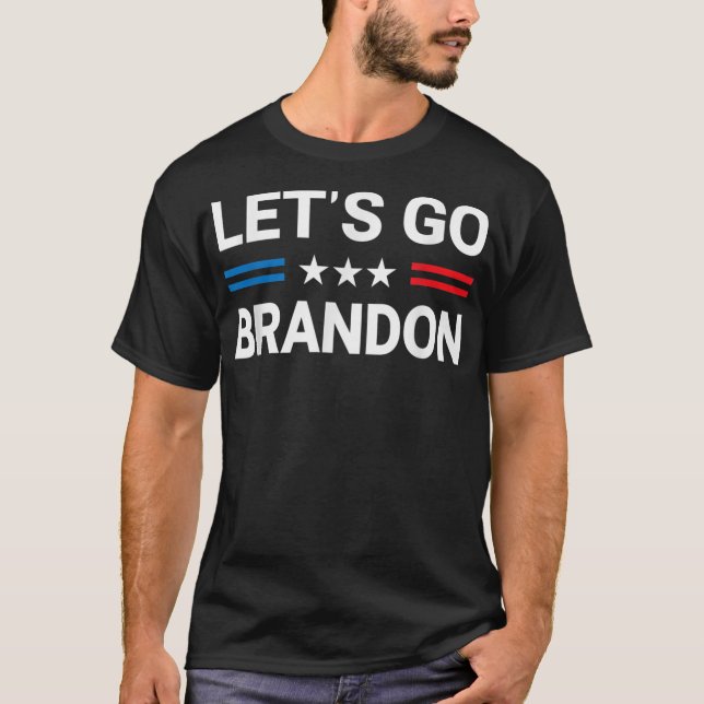T-shirt Let's Go Brandon Conservative US Flag (Devant)