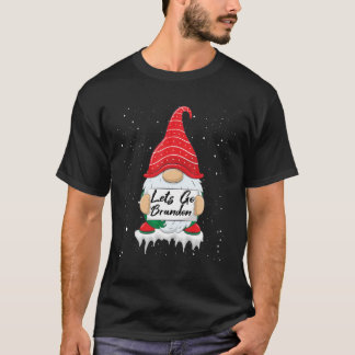 T-shirt Lets-Go-Brandon Tee Funny Christmas Gnome Let's-Go