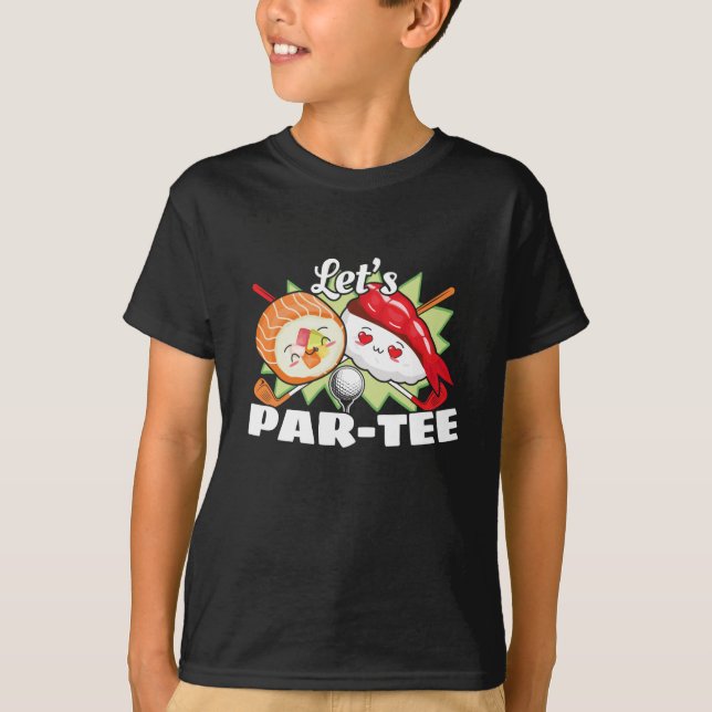 T-shirt Lets Par Tee Golf Pun - Golf Party (Devant)
