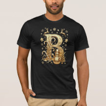 Letter B: Royal Gold Luxury Christmas