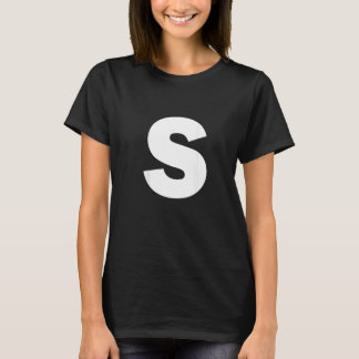 T-shirt Letter S Capital Alphabet Halloween Carnival Group