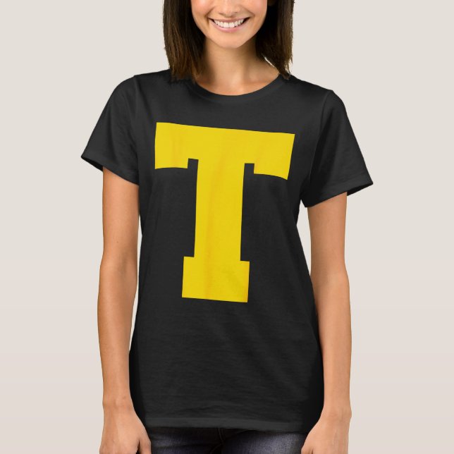 T-shirt Letter T Christmas Thanksgiving Costume  (Devant)