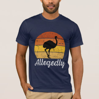 T-shirt Letterkenny Allégation Ostrich Vintage Retro Sunse
