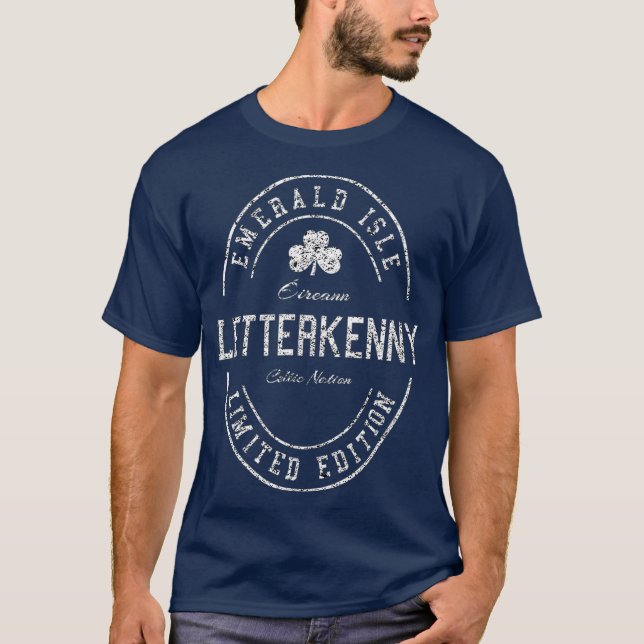 T-shirt LETTERKENNY Irlande Shamrock Vinatge (Devant)