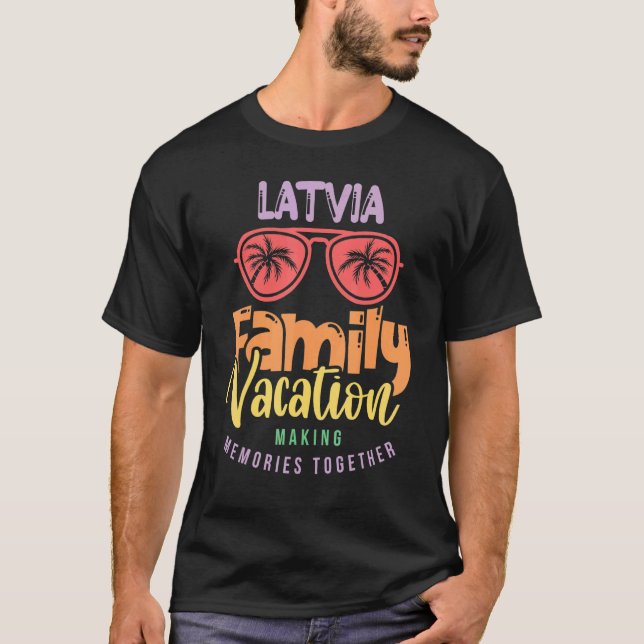 T-shirt Letton Vacances Vacances Correspondance (Devant)