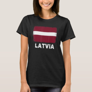 T-shirt Lettonie Drapeau Soutien Lettons Personnes Femmes