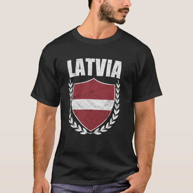 T-shirt Lettonie I Lettonie (Devant)