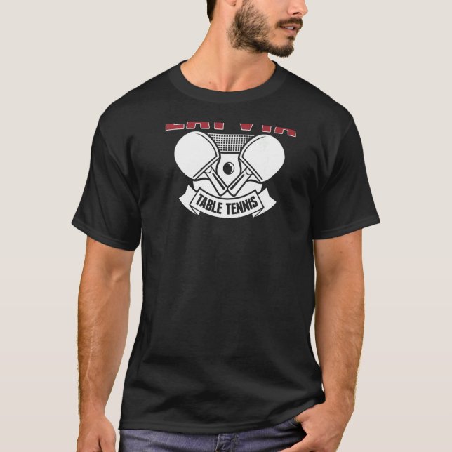 T-shirt Lettonie Tennis De Table Support Ping Pong Te Lett (Devant)