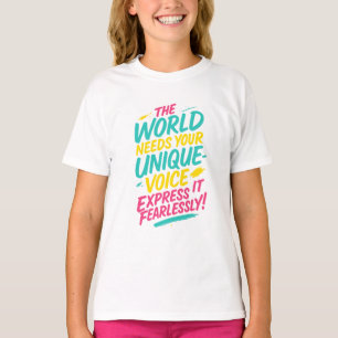 T-Shirt lettrage pinceau artistique –