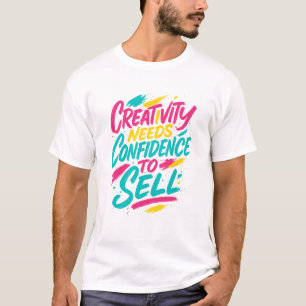 T-Shirt lettrage pinceau artistique