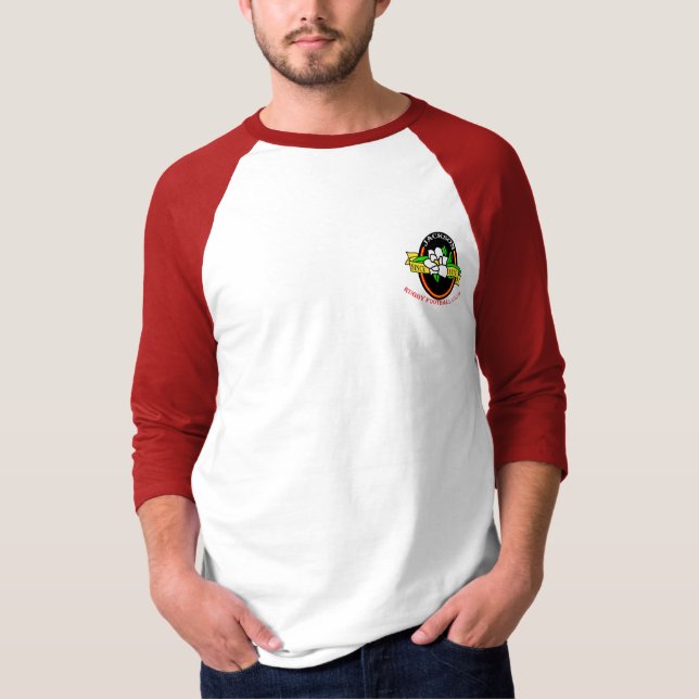 T-shirt Lettrage rouge/blanc de rugby de Jackson (Devant)