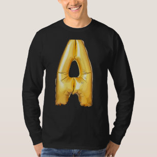 T-shirt Lettre A Alphabet majuscule Camouflage initial 1
