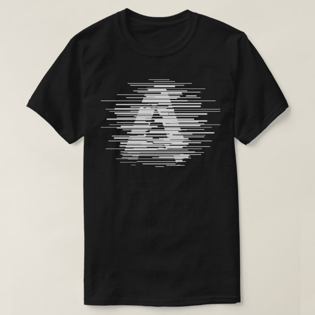 T-shirt Lettre A déformée (Design devant)