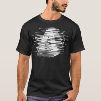 T-shirt Lettre A déformée