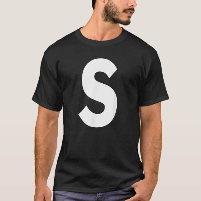 T-shirt LETTRE AlphabET S (Devant)