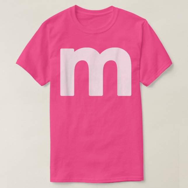T-shirt Lettre amusante M Chocolat Bonbon Halloween Team G (Design devant)