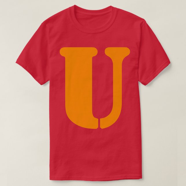 T-shirt Lettre amusante U Alphabet Enseignant Maternelle P (Design devant)