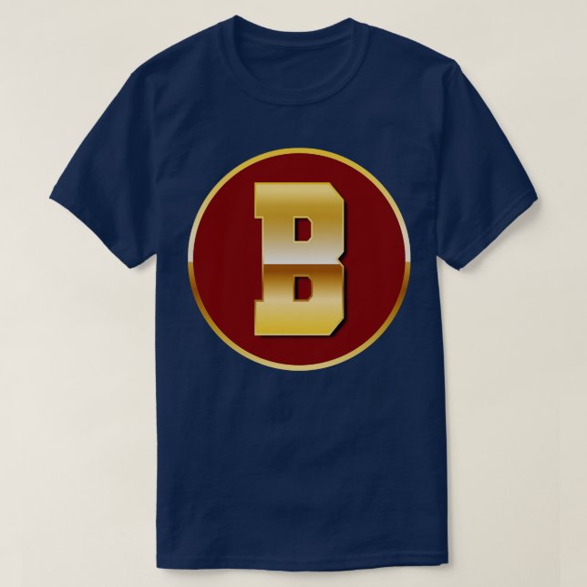 T-shirt Lettre B dorée (Design devant)