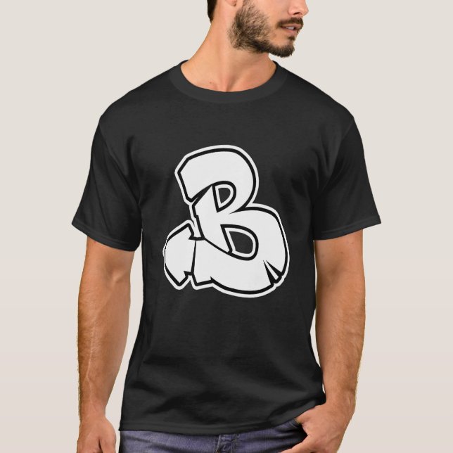 T-shirt Lettre B Graffiti 1 (Devant)