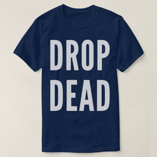 T-shirt Lettre blanche morte (Design devant)
