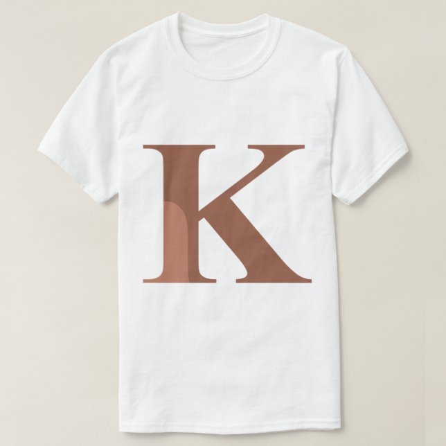 T-shirt LETTRE Brown KAPA - K (Design devant)