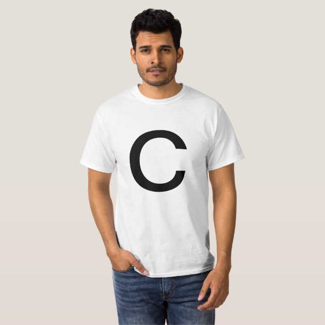 T-shirt Lettre C (Devant entier)