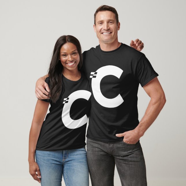 T-shirt LETTRE C Alphabet initial (Unisexe)