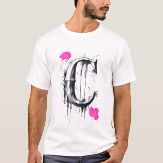 T-shirt Lettre C - Typographie