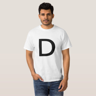 T-shirt Lettre D