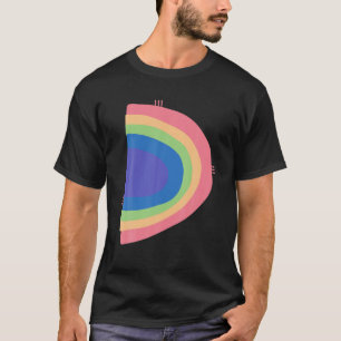 T-shirt LETTRE-D alphabet blanc Caractère-D