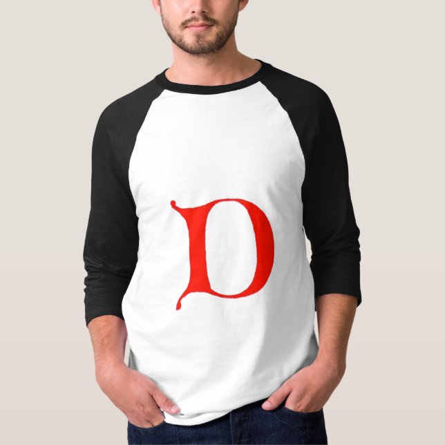 T-shirt Lettre D Chemt (Devant)