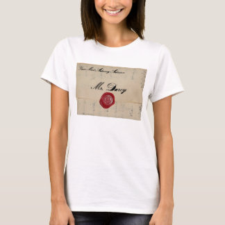 T-shirt Lettre d'amour de M. Darcy Regency