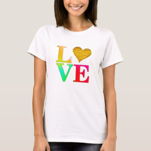 T-shirt Lettre d'amour et de coeur de la Saint-Valentin Im