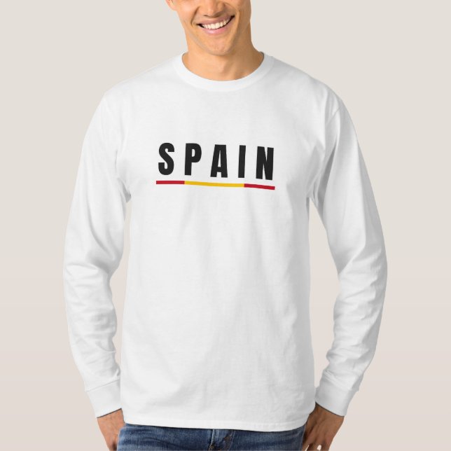 T-shirt LETTRE D'ART ESPAGNOL Simple Moderne Espagne Souve (Devant)