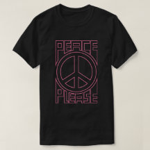 Lettre de contour rose pour la paix s'il vous plaî