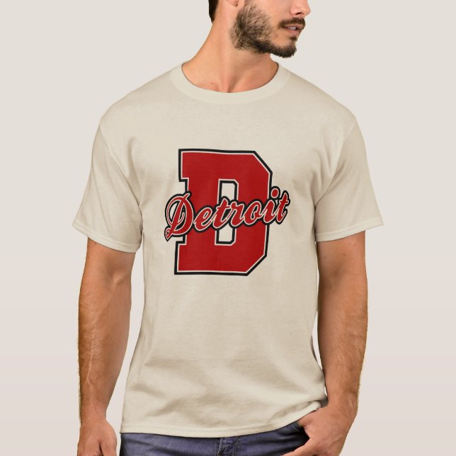 T-shirt Lettre de Detroit (Devant)