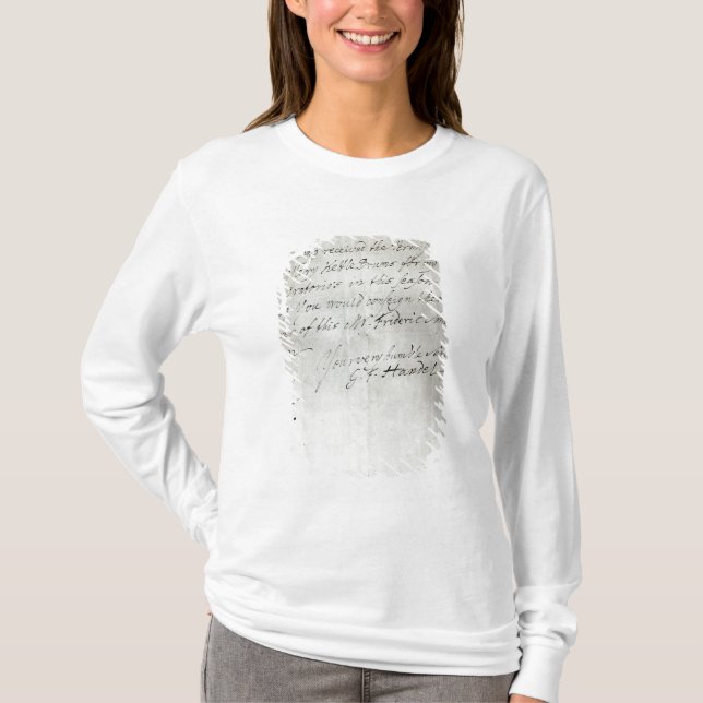 T-shirt Lettre de George Frederick Handel (Devant)