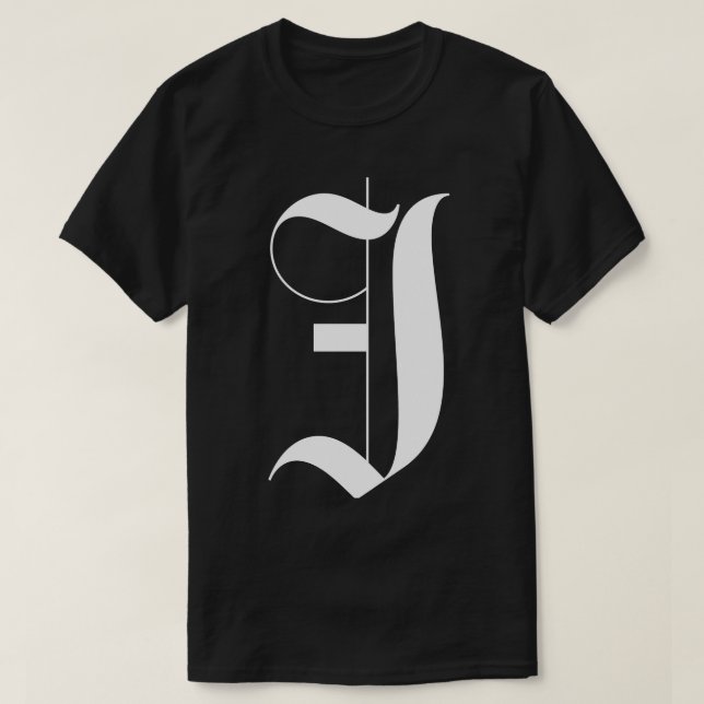 T-shirt Lettre de J Gothic (Design devant)