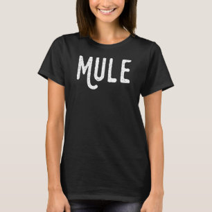 T-shirt Lettre de la queue courbe M animal habillé Mule