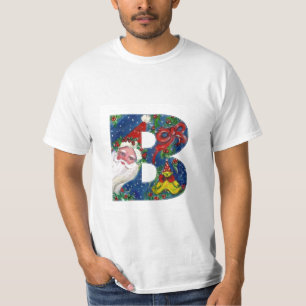 T-SHIRT LETTRE DE NOËL / SANTA CLAUS AVEC RIBBON ROUGE