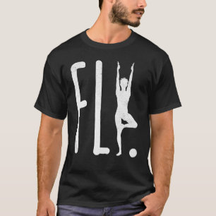 T-shirt Lettre de yoga d'art de vol Fierté Humour Namaste