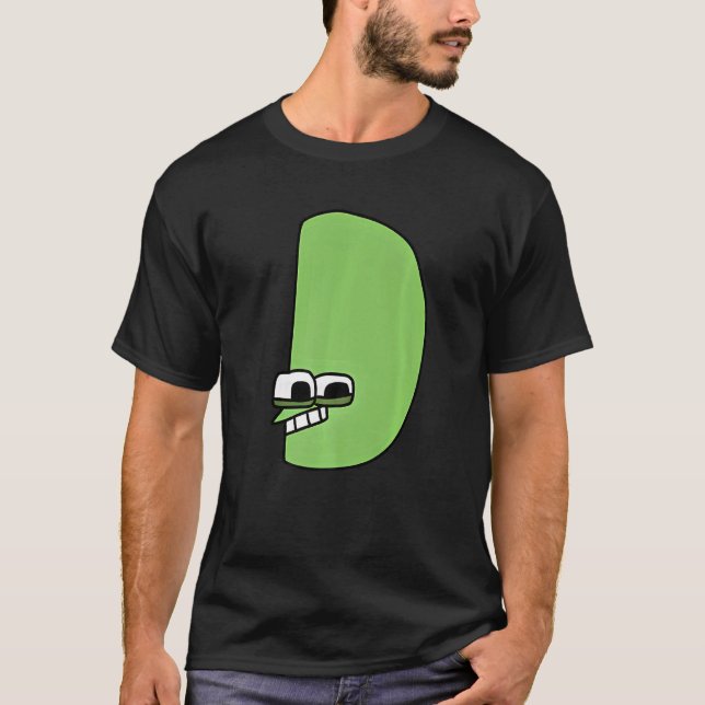 T-shirt Lettre d'émotion D Alphabet Lore (Devant)