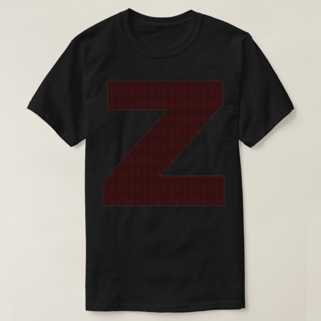 T-shirt LETTRE Diamond Rouge Z (Design devant)