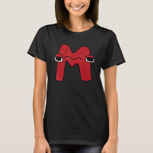 T-shirt Lettre d'intérêt M Alphabet Lore