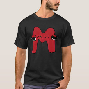 T-shirt Lettre d'intérêt M Alphabet Lore
